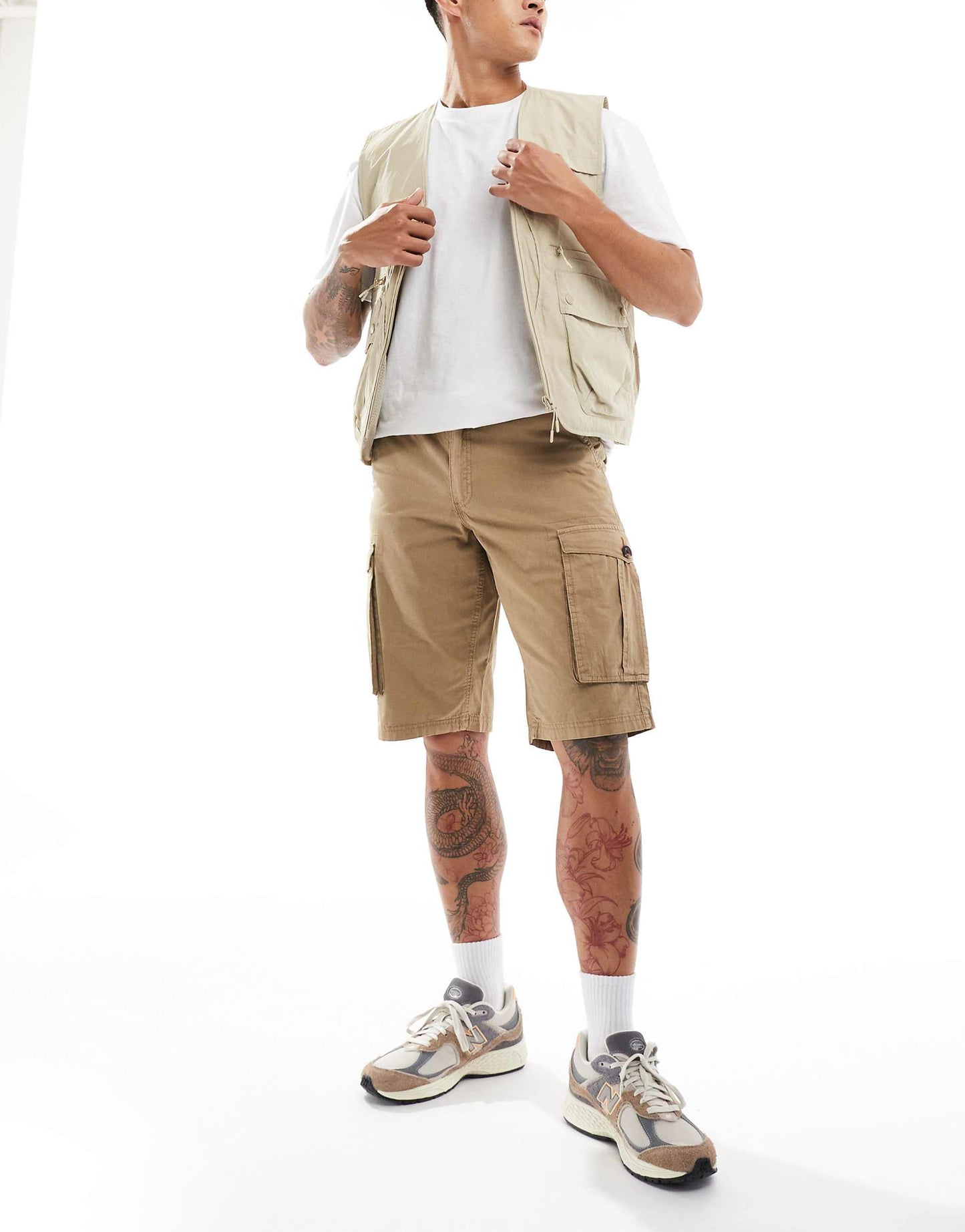 Men'S Shorebay Vintage Look Cargo Shorts