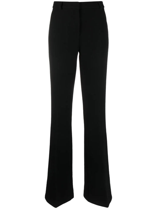 Flared Wool-Blend Trousers