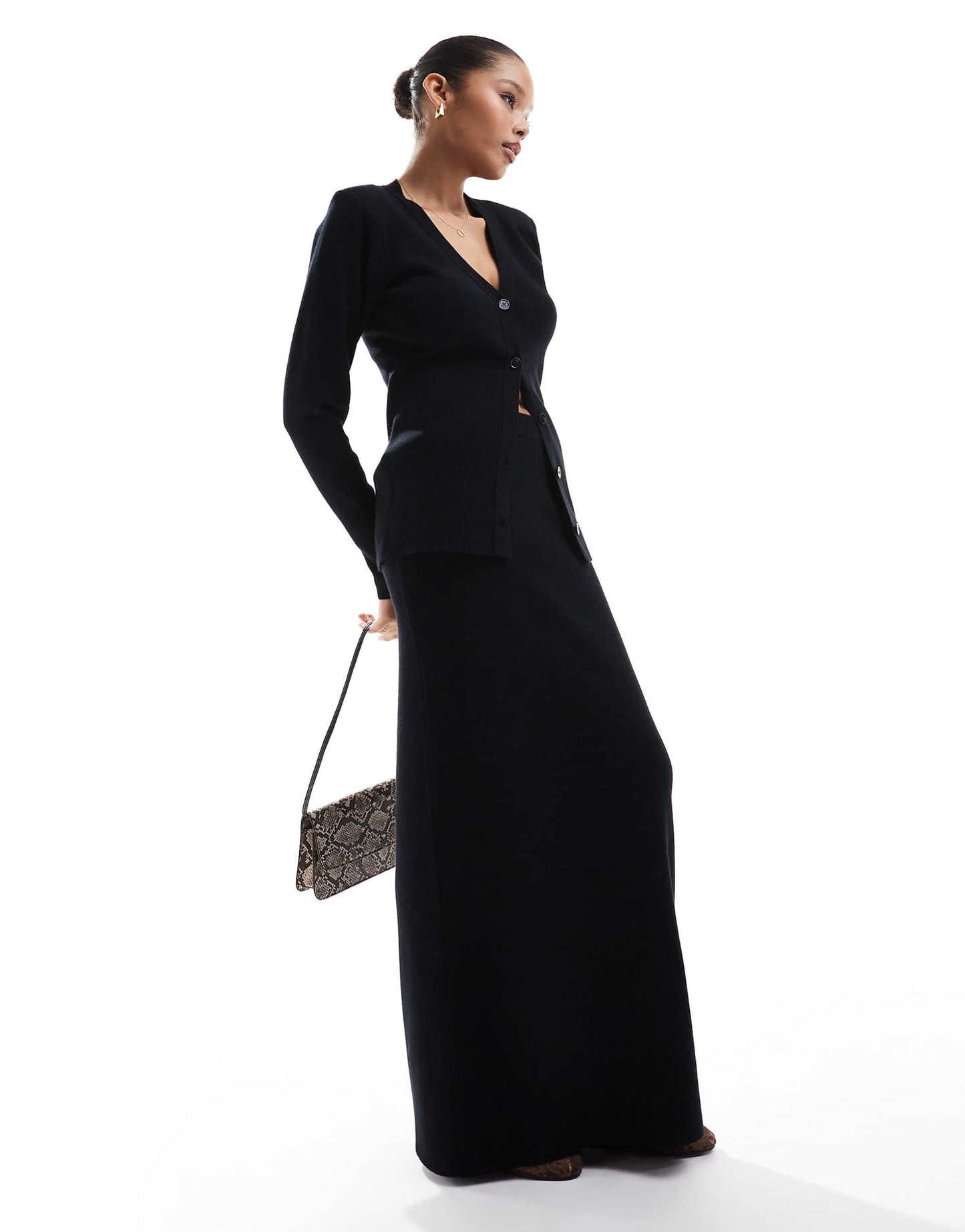 Rib Knit Maxi Skirt Co-Ord