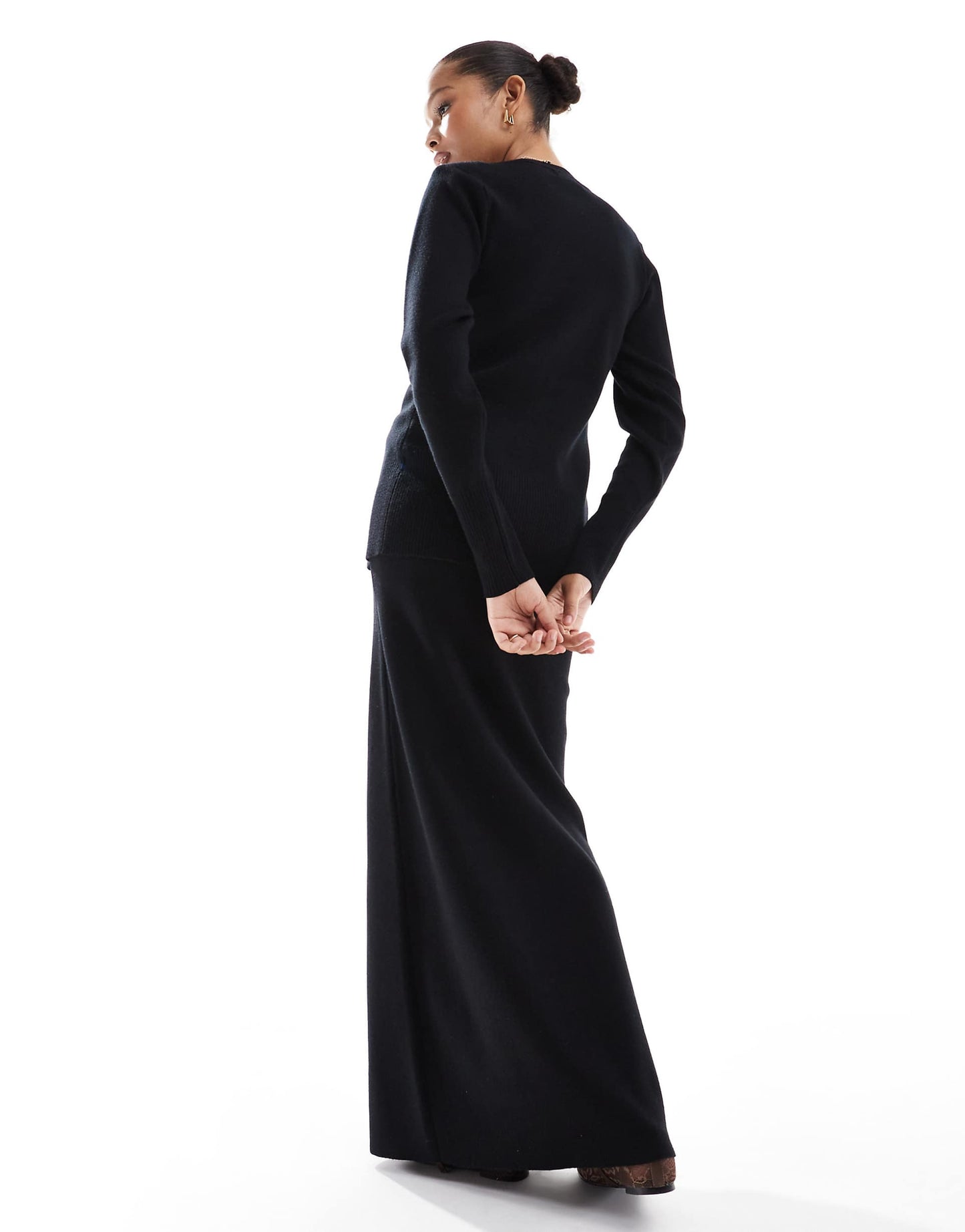Rib Knit Maxi Skirt Co-Ord