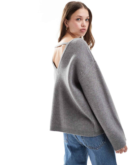 Slash Neck Jumper