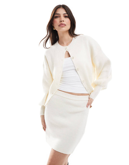 Knitted Bomber Cardigan Co-Ord
