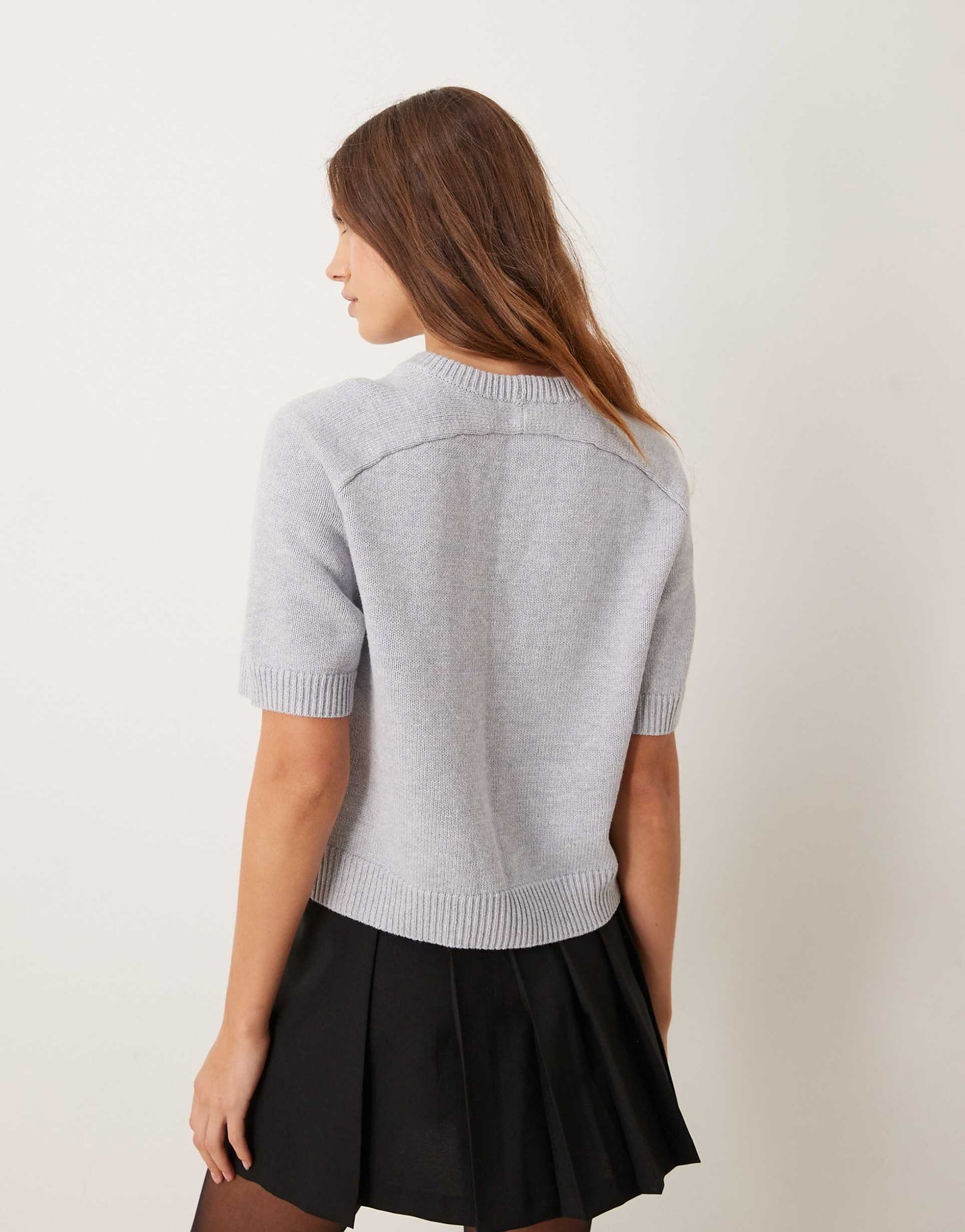 Crew Neck Knitted T-Shirt