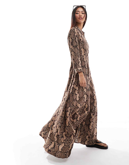 Maxi Shirt Dress