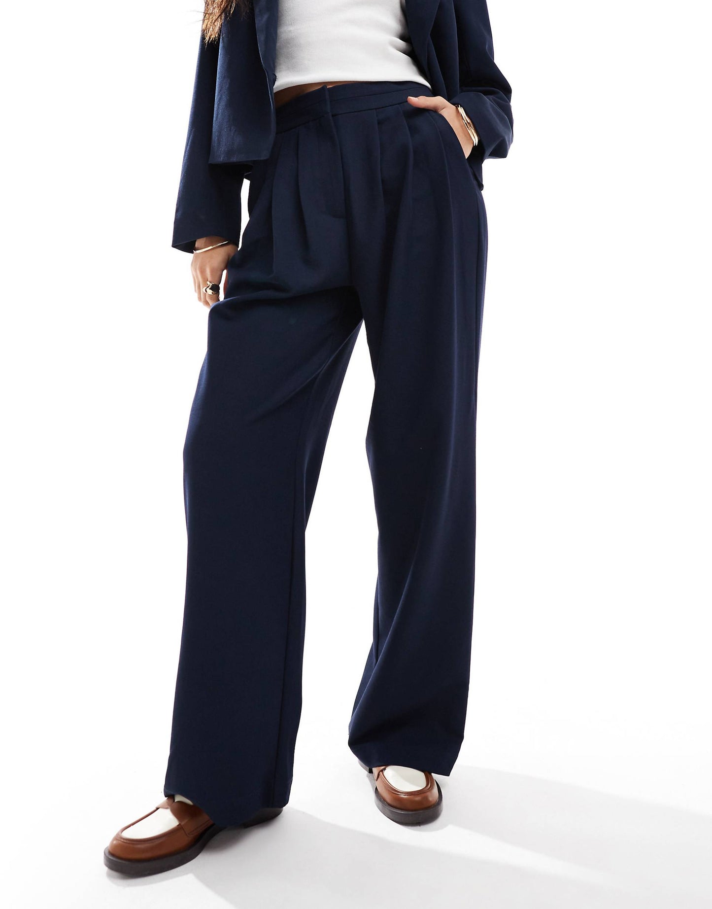 High Waisted Tailored Trousers Co-Ord