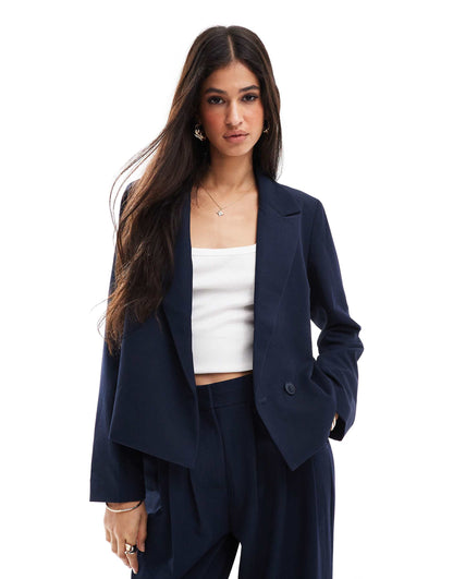 Tailored Cropped Blazer Co-Ord