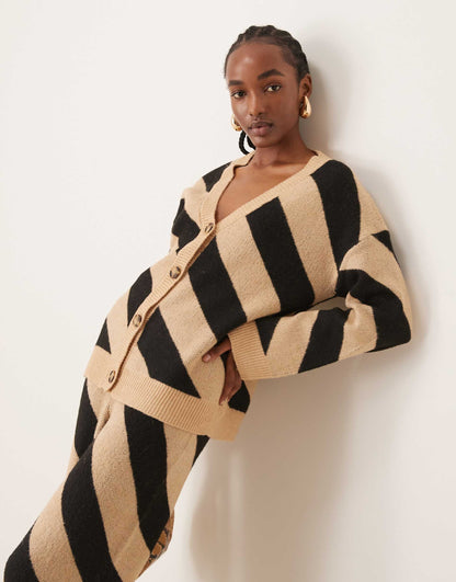 Knitted Longline Cardigan Co-Ord