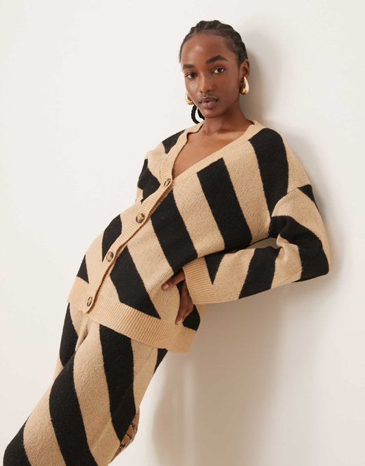 Knitted Longline Cardigan Co-Ord