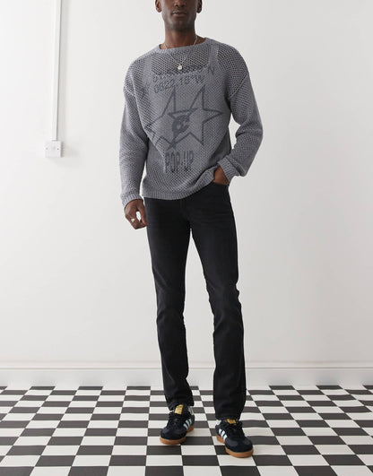 Snap Mid Waist Slim Fit Jeans