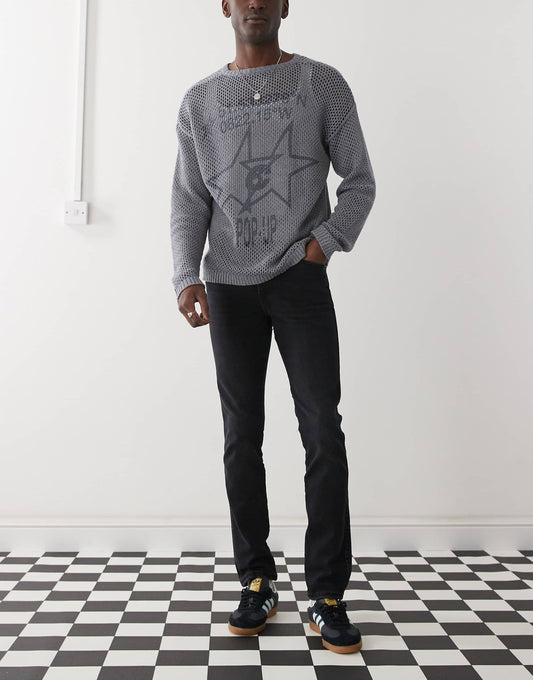 Snap Mid Waist Slim Fit Jeans