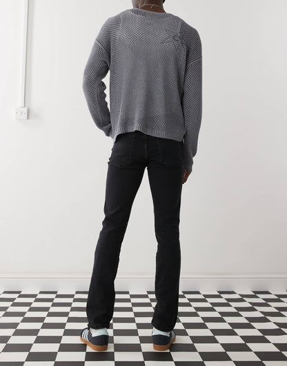 Snap Mid Waist Slim Fit Jeans