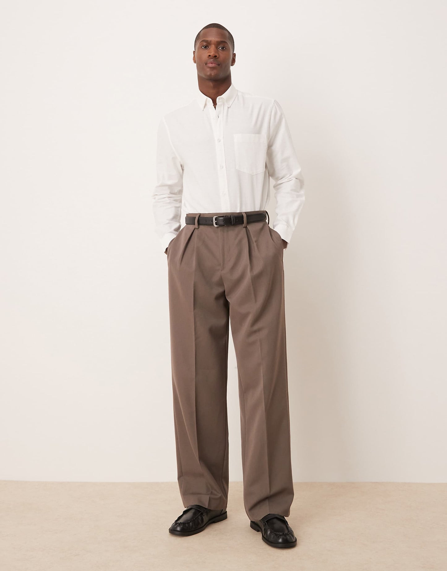 90S Oversized Linen Blend Shirt