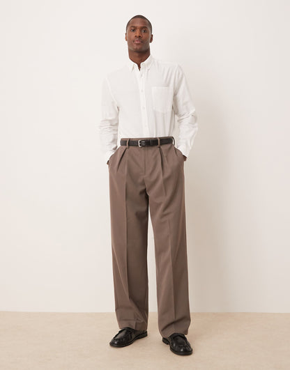 90S Oversized Linen Blend Shirt