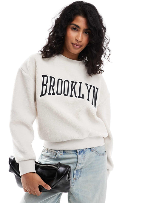 Borg Print Sweatshirt