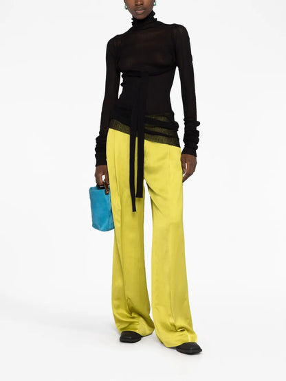 Open-Back Ribbed Knit Jumper