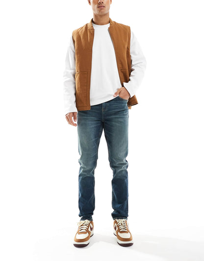 Skinny Jeans With Green Tint