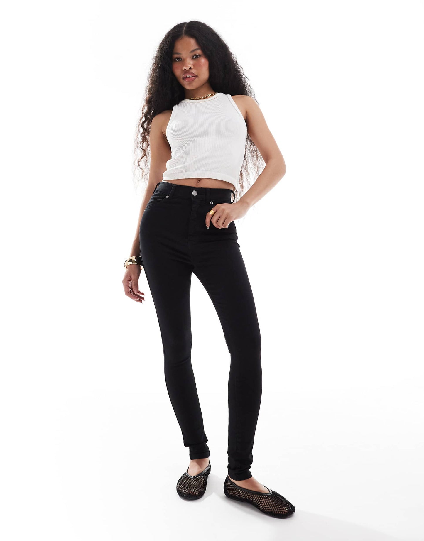 Petite Moxy Mid Rise Skinny Jeans