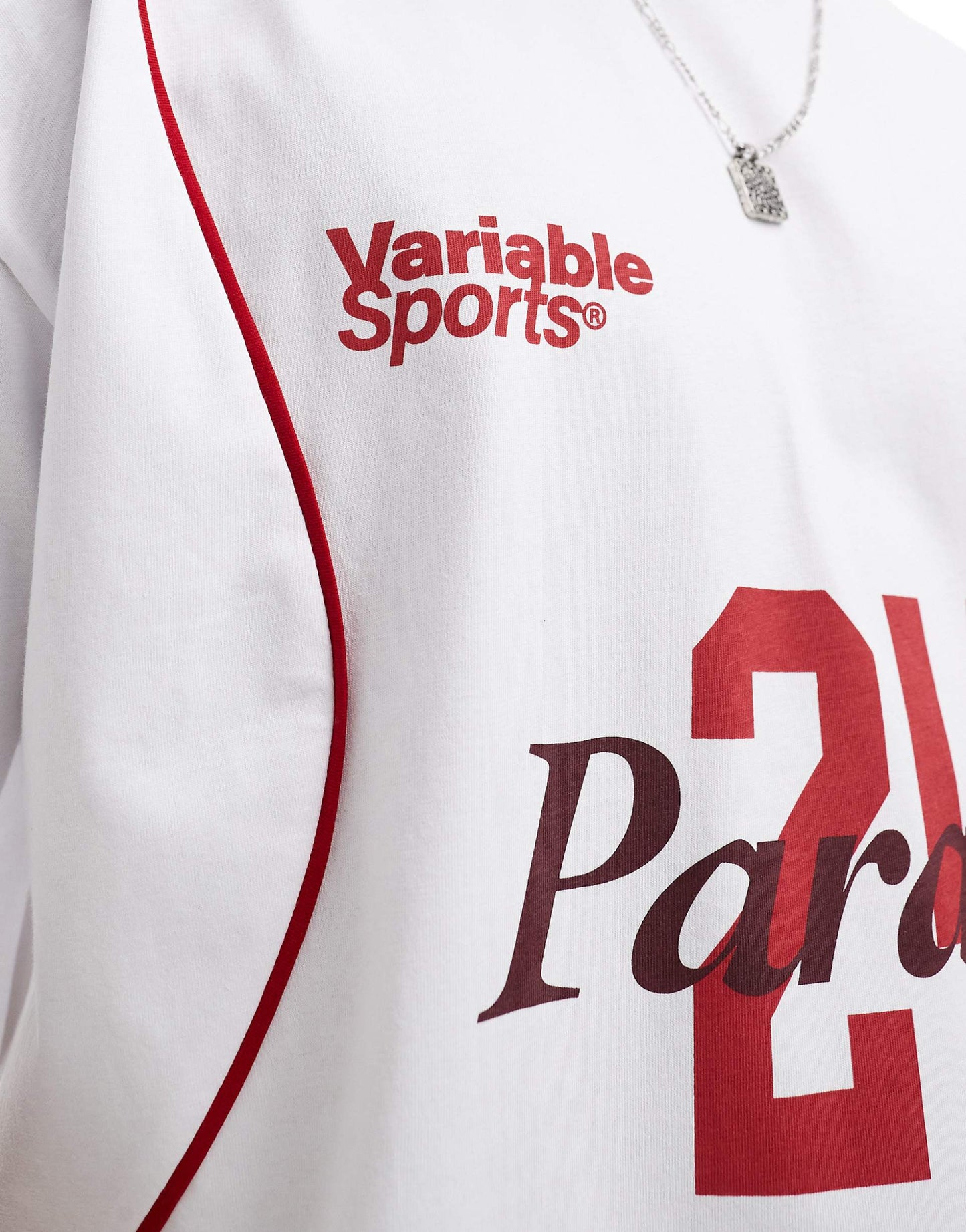 Boxy Oversized T-Shirt With Sporty Chest Print