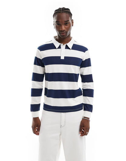 Striped Rugby Long Sleeve T-Shirt