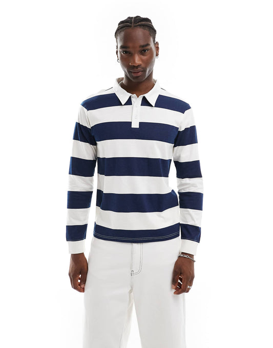 Striped Rugby Long Sleeve T-Shirt