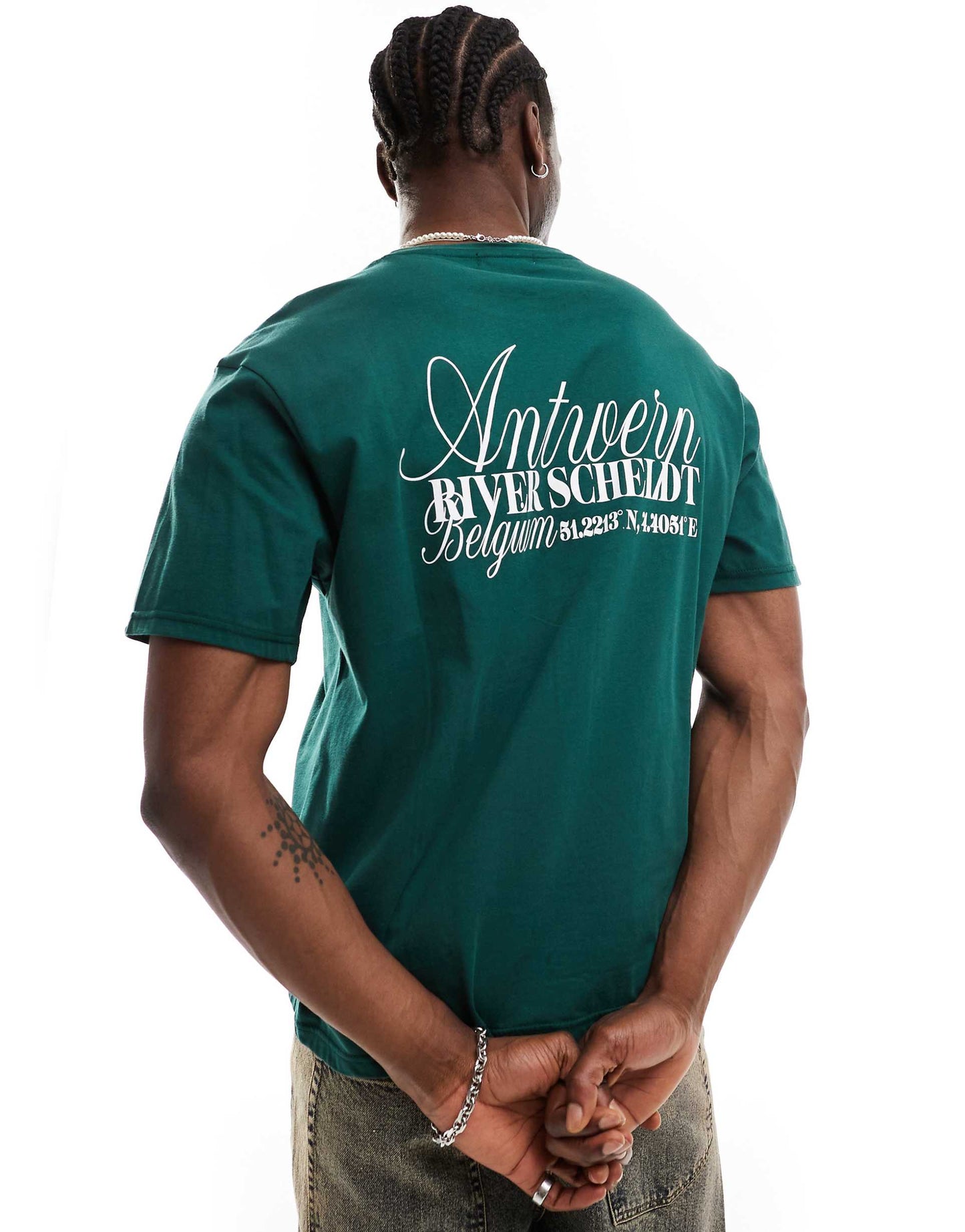 Antwerp Slogan Oversized Boxy T-Shirt