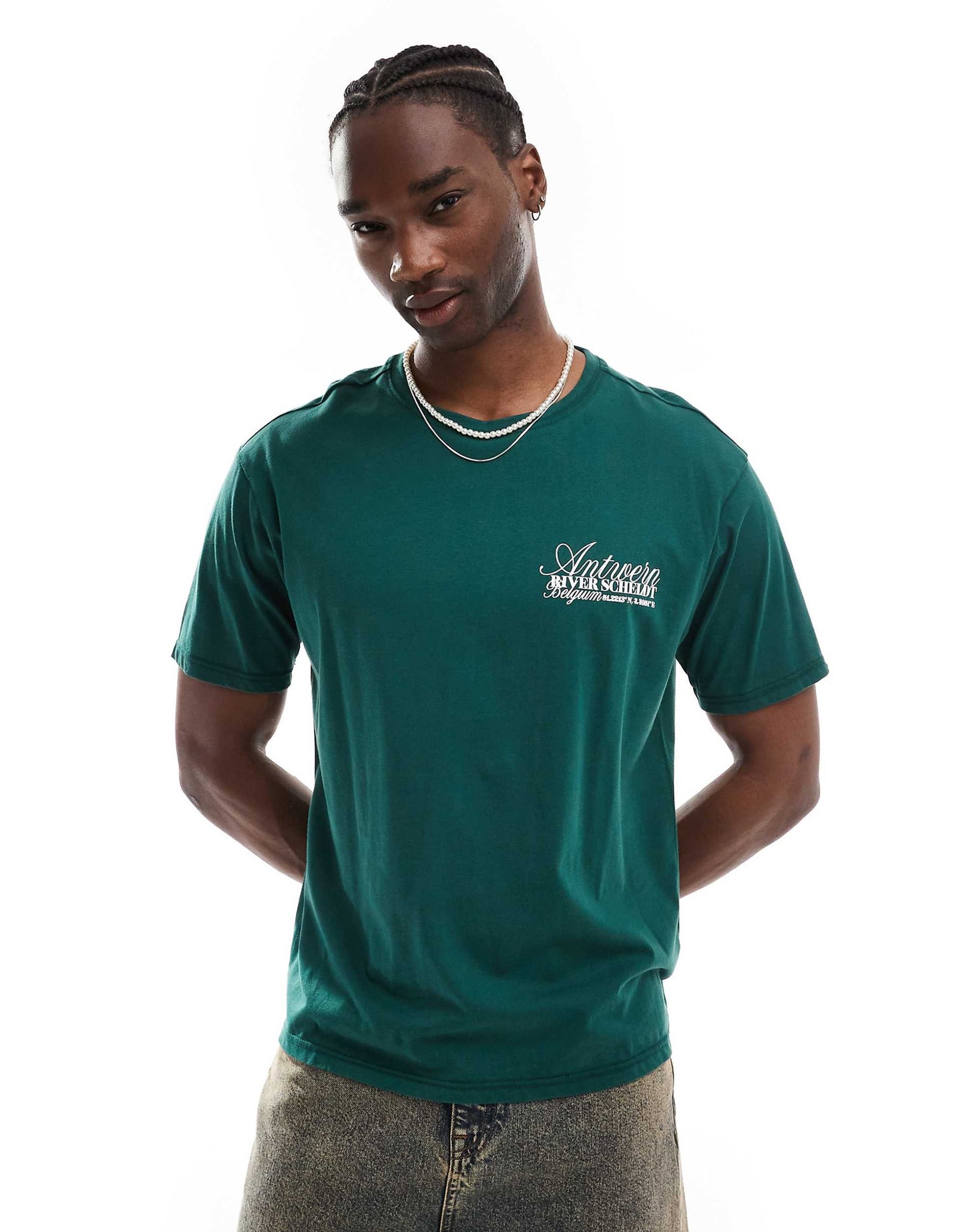 Antwerp Slogan Oversized Boxy T-Shirt