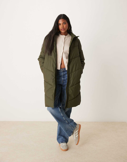 Longline Water Repellent Padded Coat