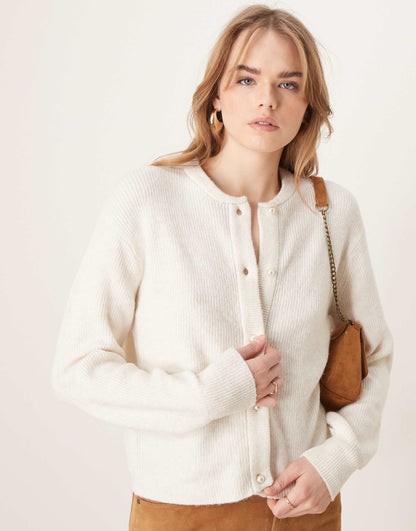 Lightweight Ribbed Cardigan