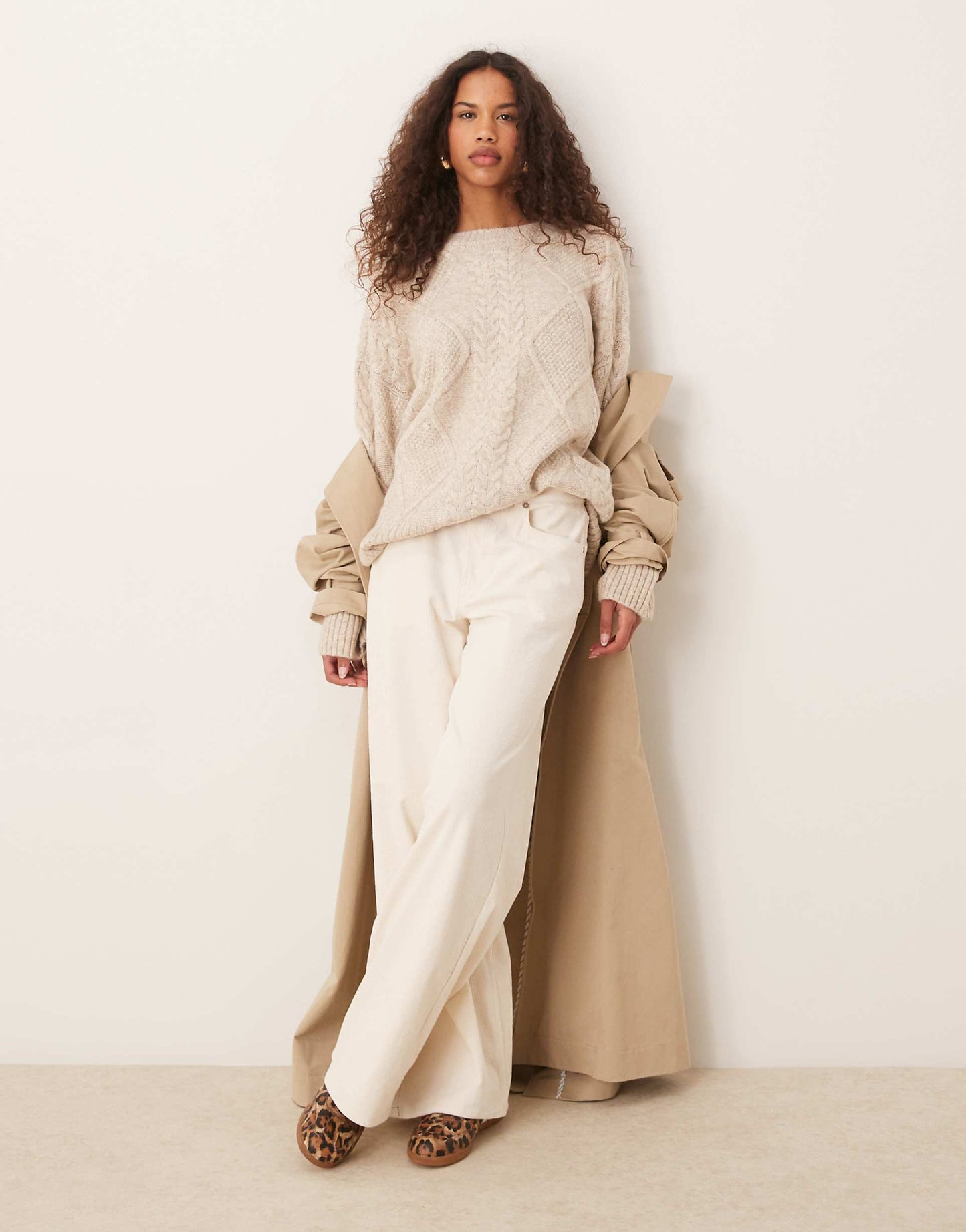 Oversized Cable Knit Jumper