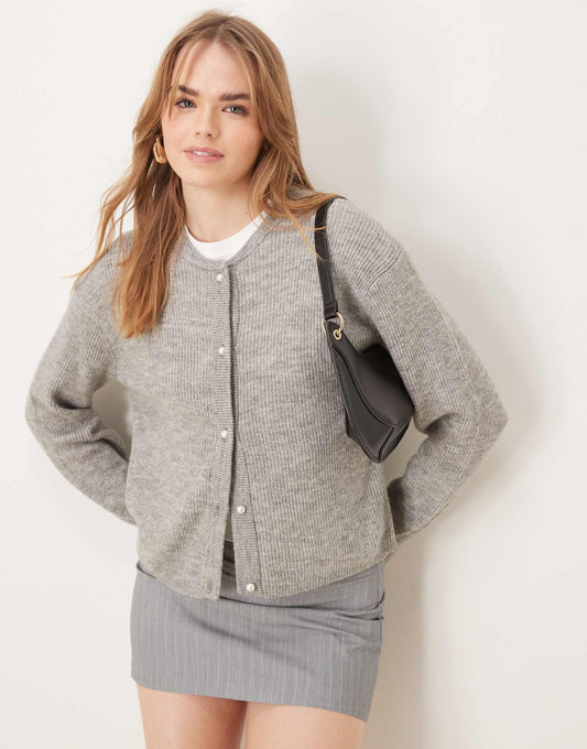 Lightweight Ribbed Cardigan