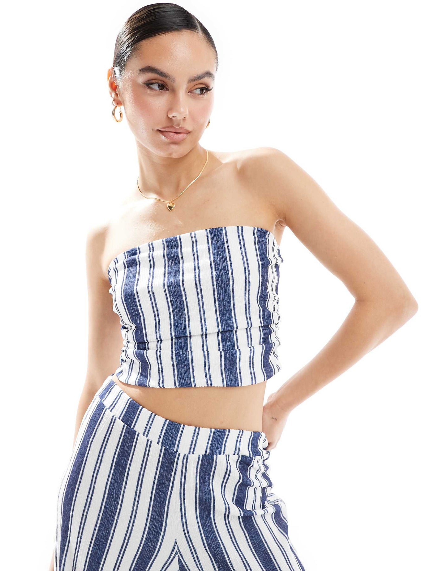 Co-Ord Textured Bandeau Top