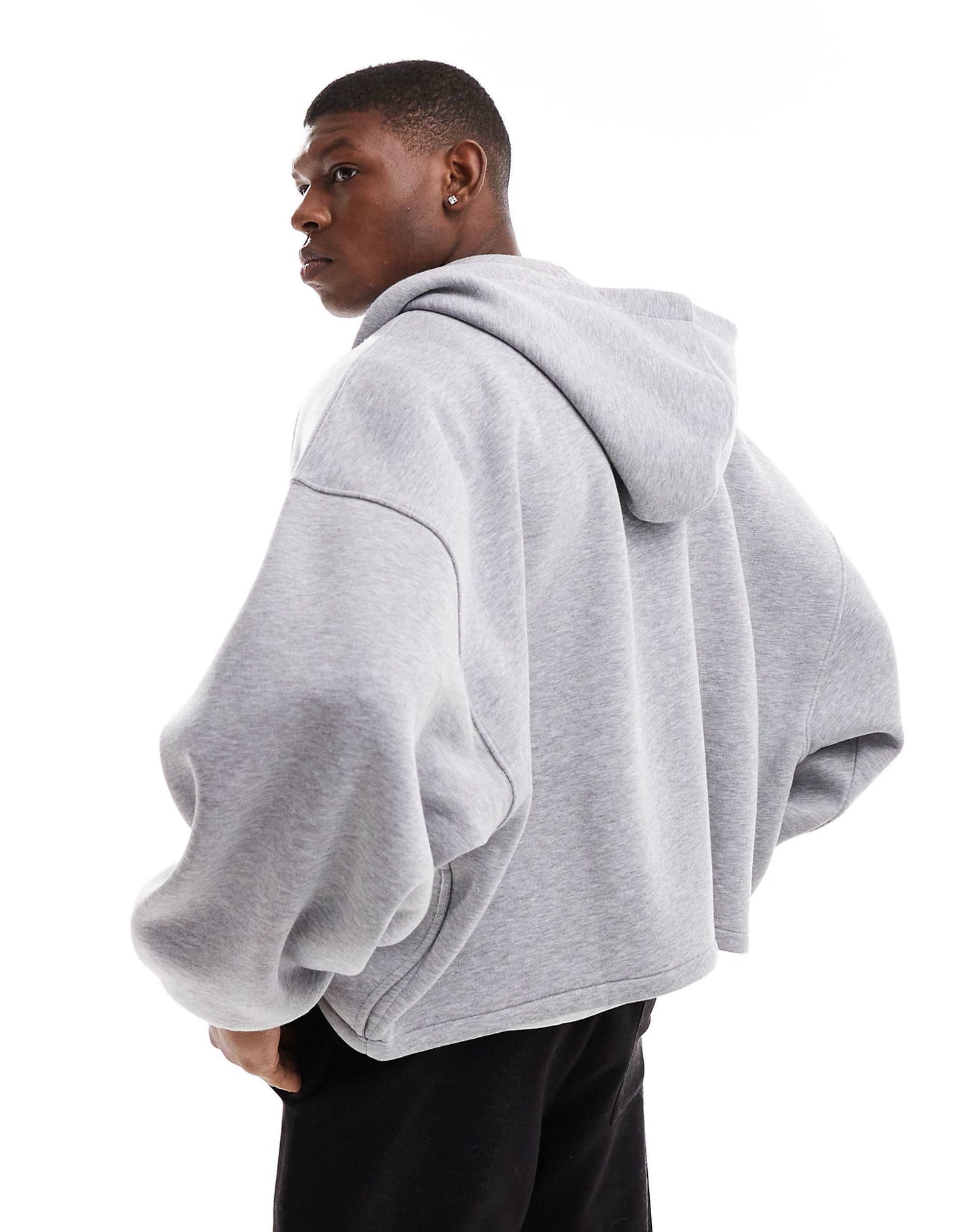 Extreme Oversized Zip Through Hoodie