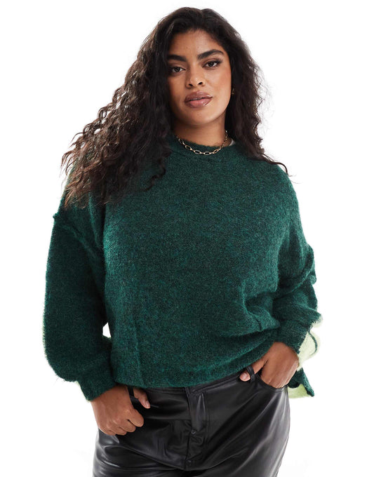Curve Oversized Crew Neck Jumper