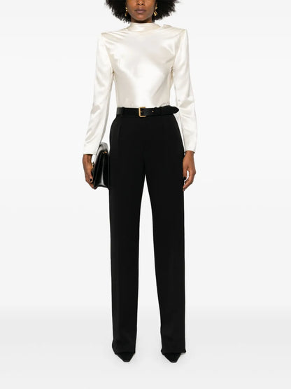 Straight-Leg Tailored Trousers