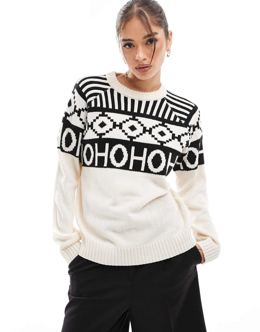 Christmas Jumper With Jacquard Detail
