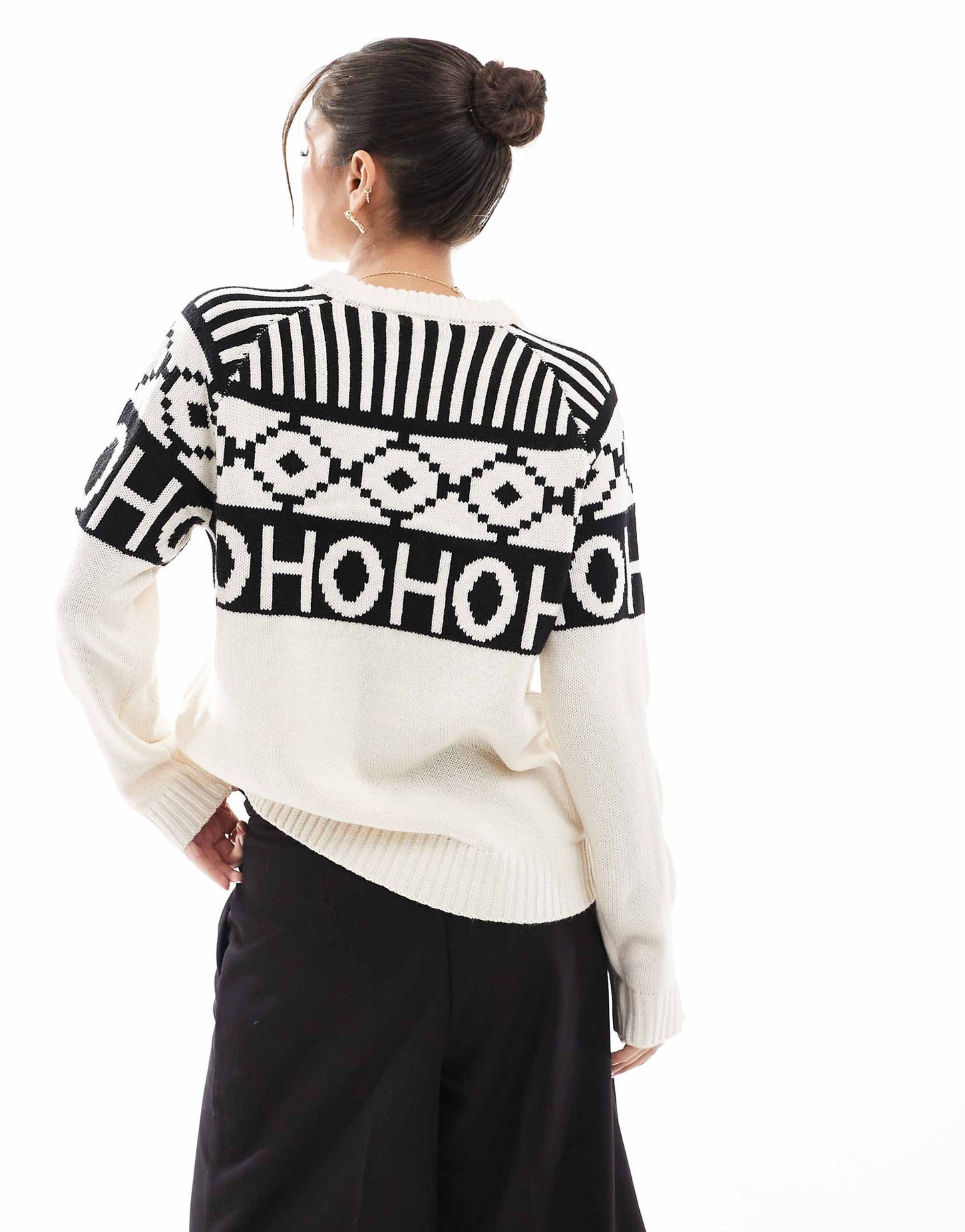 Christmas Jumper With Jacquard Detail