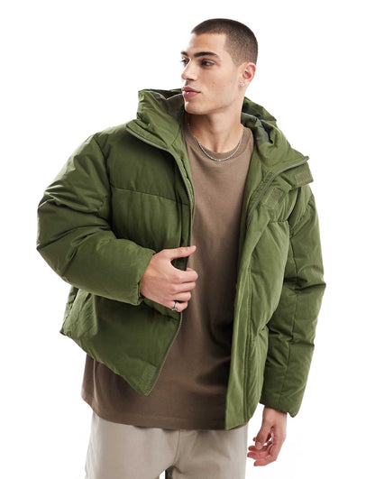 Oversized Puffer Jacket With Seam Detail