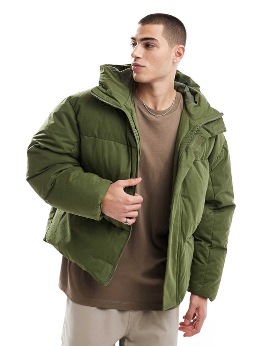 Oversized Puffer Jacket With Seam Detail