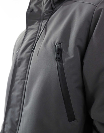 Parka Jacket With Hood And Concealed Zip