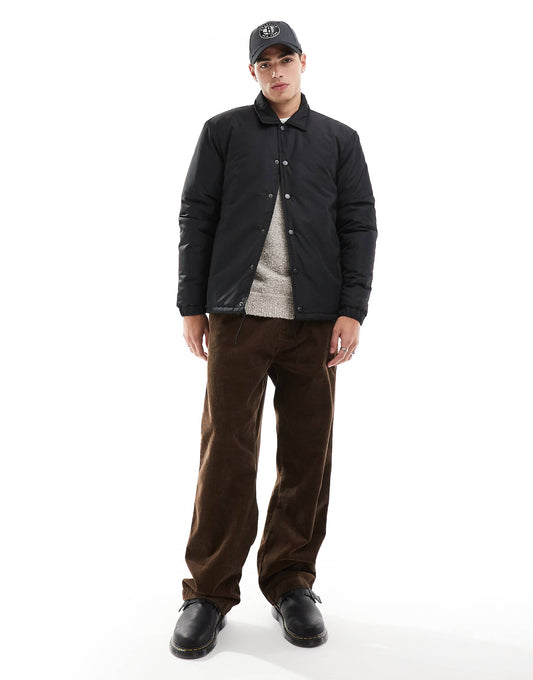 Padded Jacket With Popper Studs