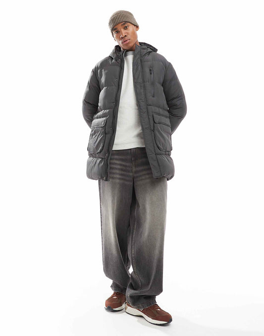 Longline Padded Jacket