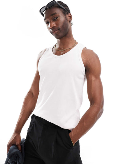 Loose Fit Rib Tank