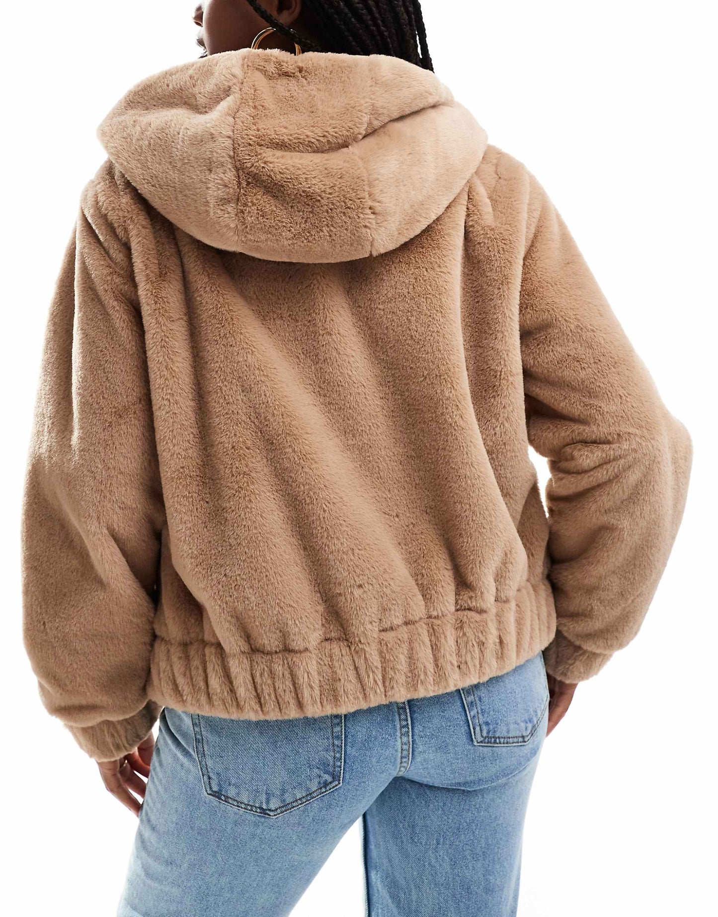 Faux Fur Hooded Jacket