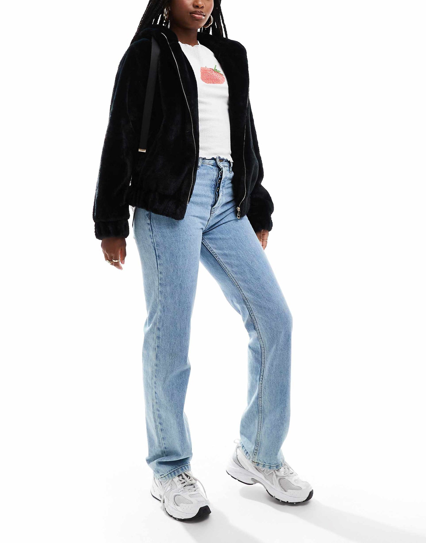 Faux Fur Hooded Jacket