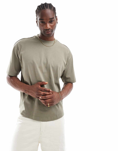 Box Fit Scooped Hem T-Shirt
