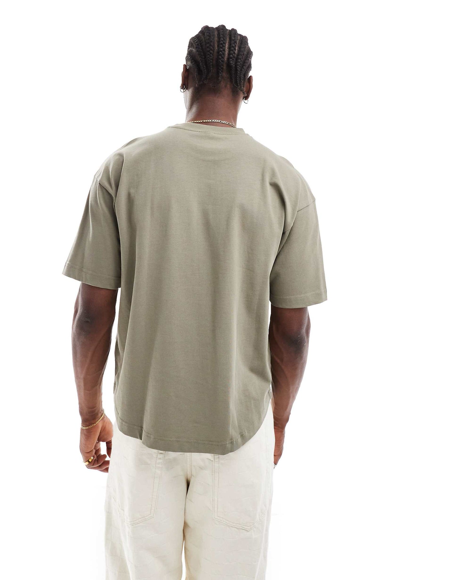 Box Fit Scooped Hem T-Shirt