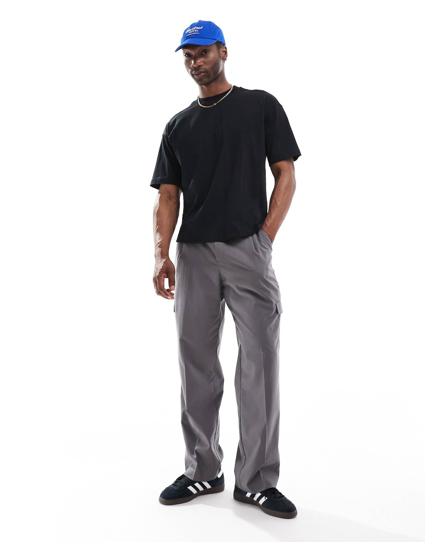 Box Fit Scooped Hem T-Shirt