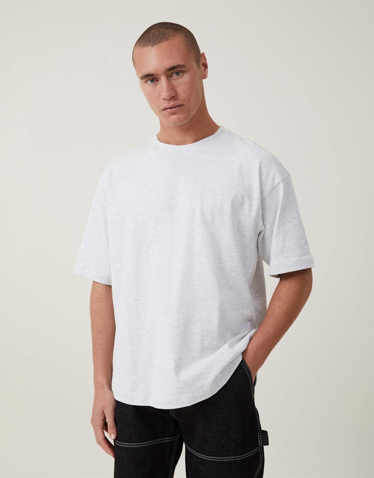 Box Fit Scooped Hem T-Shirt