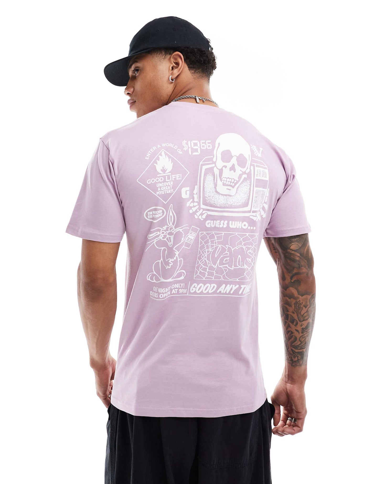 Short Sleeve T-Shirt With Back Print