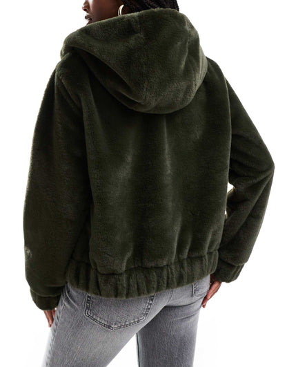 Faux Fur Hooded Jacket